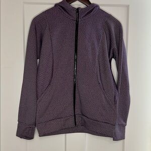 Athleta Girl XL/14 Purple striped Sweatshirt